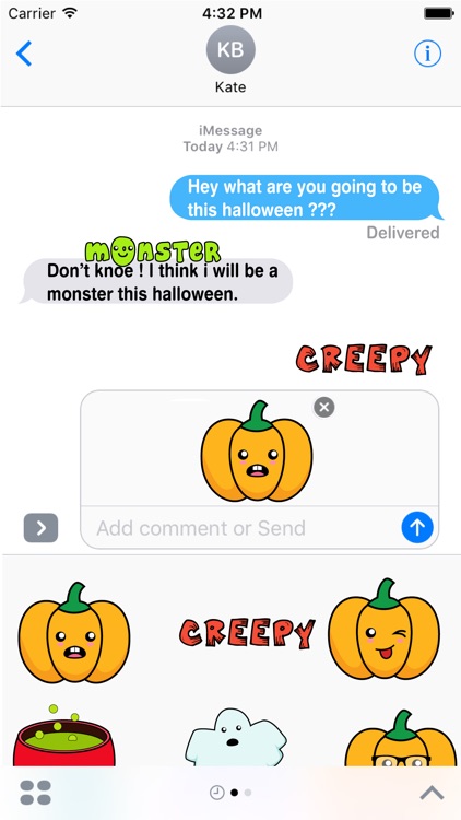 Spooky Halloween Stickers Pack for iMessage