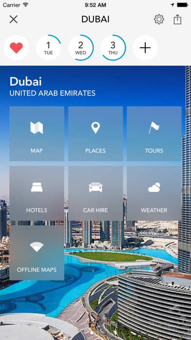 Screenshot #1 pour Dubai - Carte hors ligne et guide de la ville