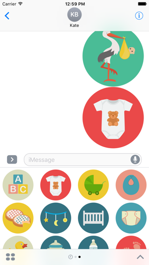 Baby Stickers for iMessage - Pregnancy Mom Emojis(圖3)-速報App