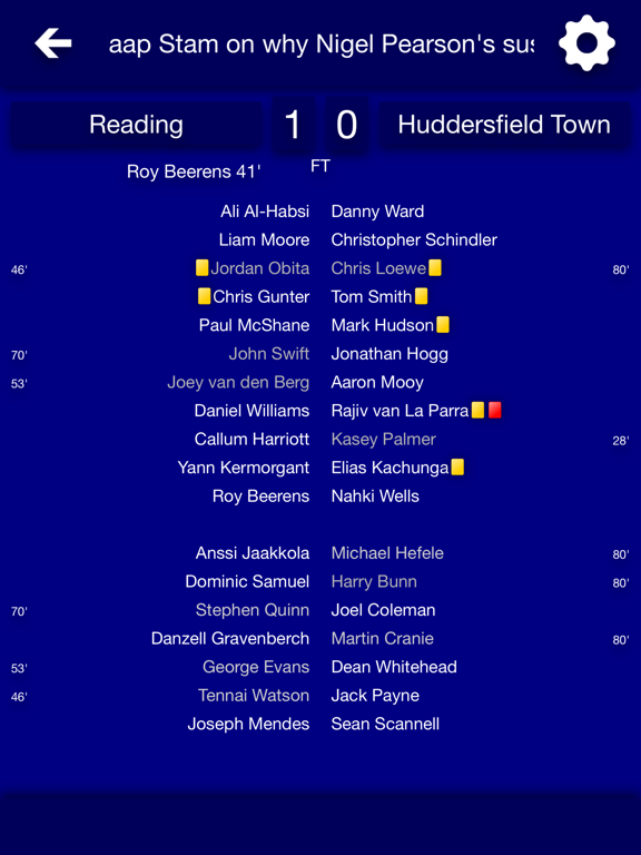 Screenshot #6 pour All The News - Reading FC Edition