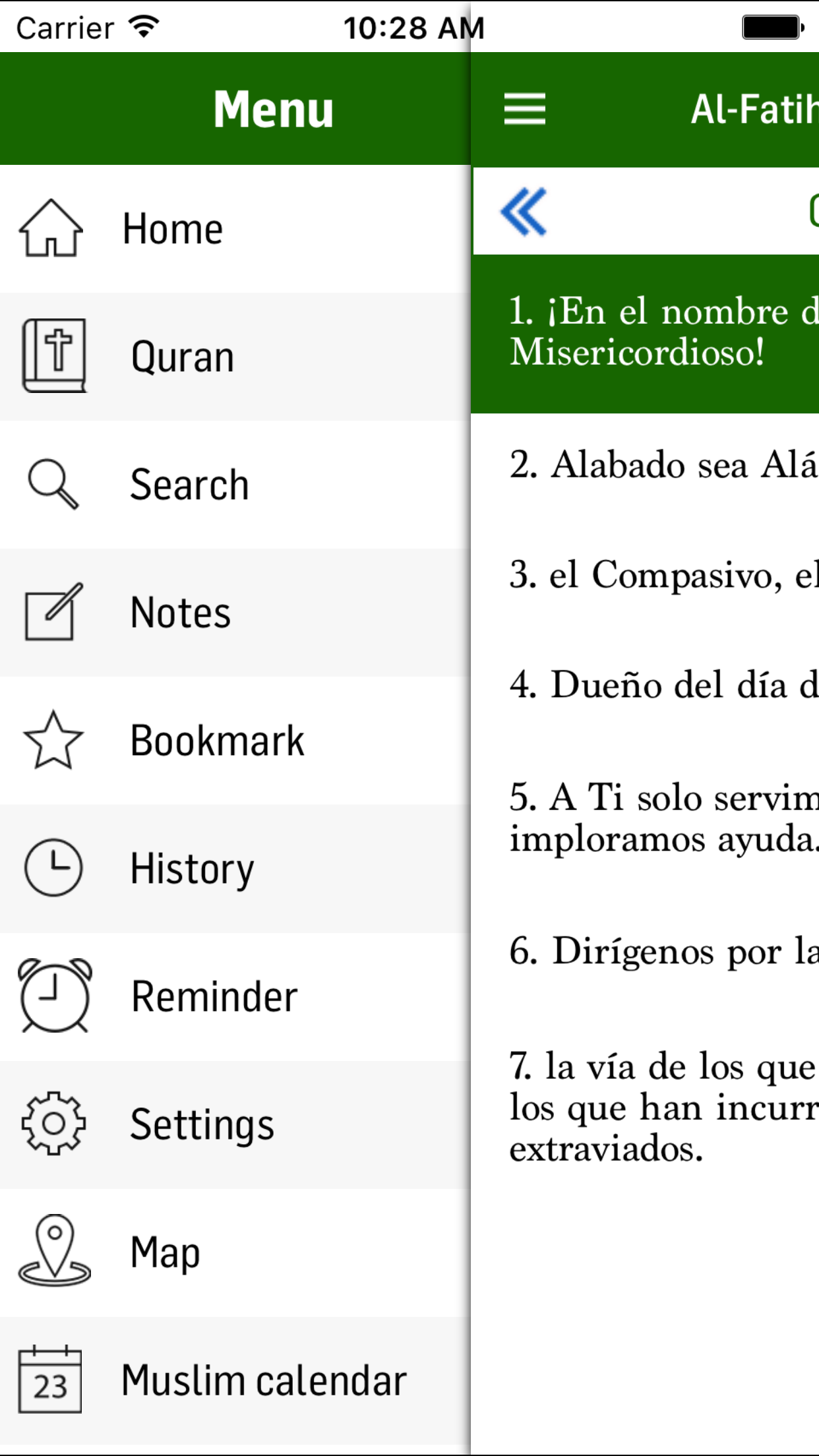 Spanish Quran screenshot 3