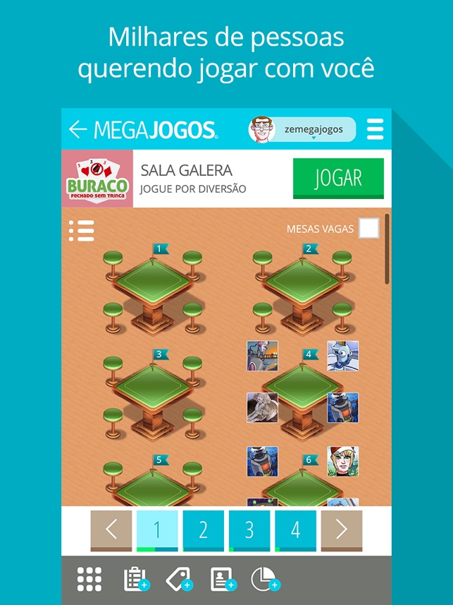 Jogar Buraco Online Grátis é só no MegaJogos