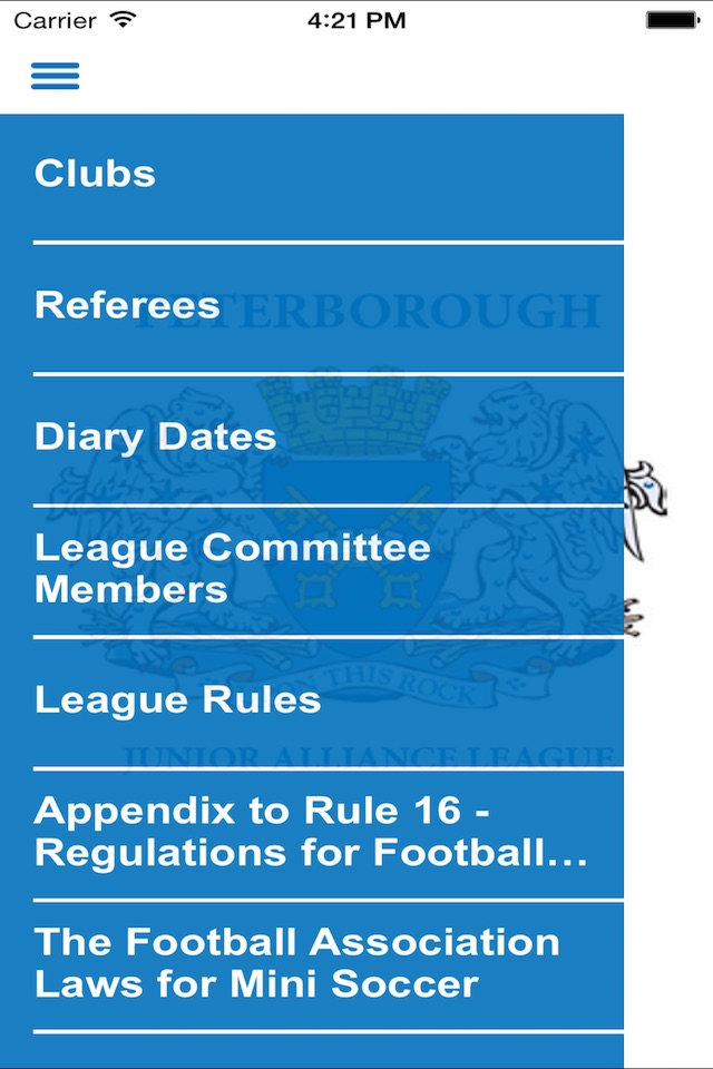 Peterborough Junior Alliance League screenshot 2