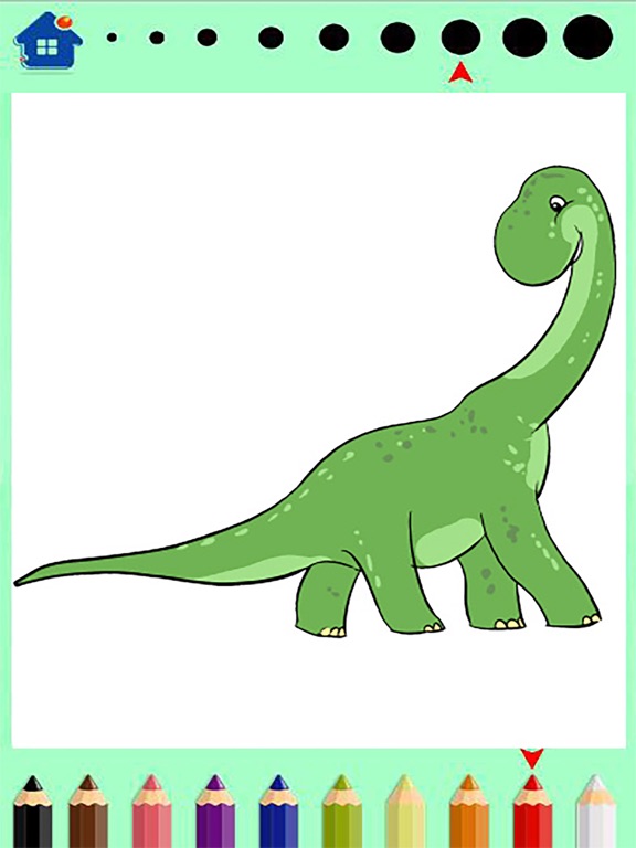 Dinosaur Coloring Book - Dino Finger Paint iPad screenshot
