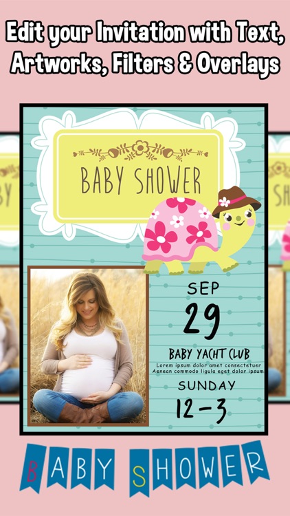 Baby Shower Invitations & Frames screenshot-3