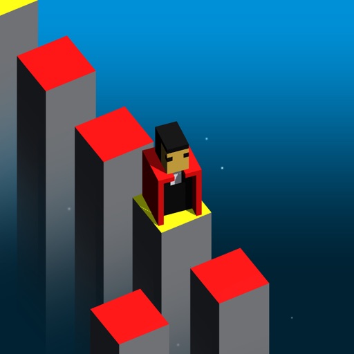 Color Cube Jump Fall Down Games iOS App