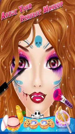 Game screenshot Halloween Makeup Me Salon for Girls - Kids Games apk