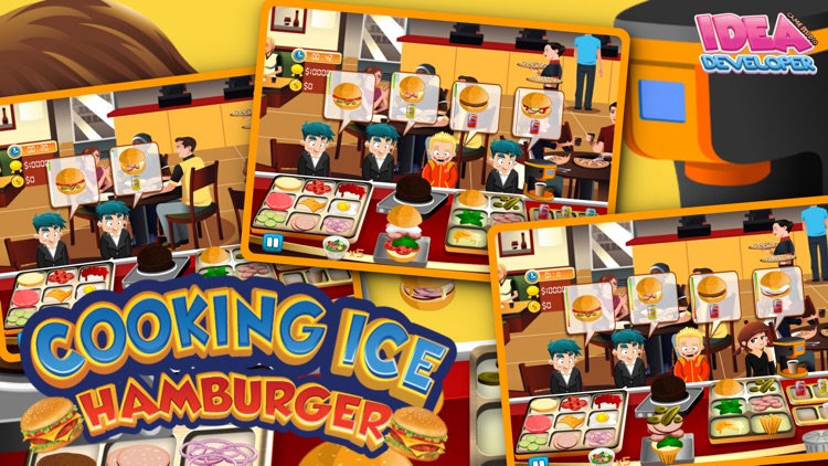 Cooking Hamburger Ice - Games Maker Food Burger