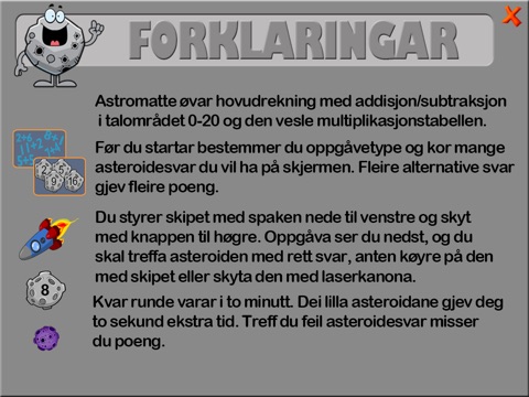 AstroMatte nynorsk screenshot 3