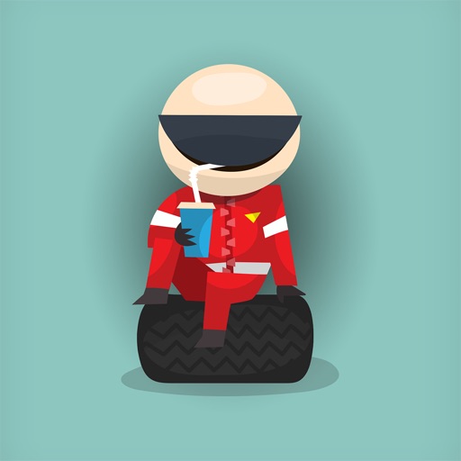 Racer stickers for iMessage icon