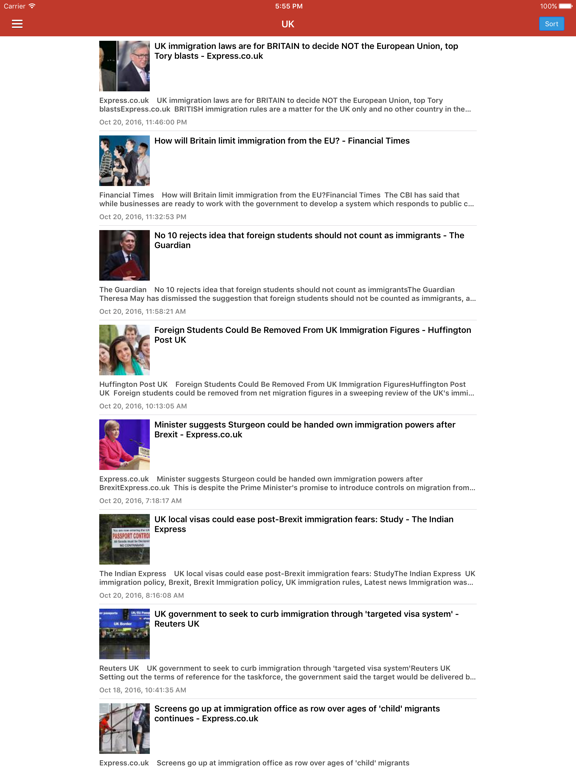 Immigration News & Latest Refugee Updates Free iPad screenshot 5 - News app