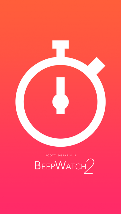 BeepWatch 2 Beeping Stopwatch iPhone App