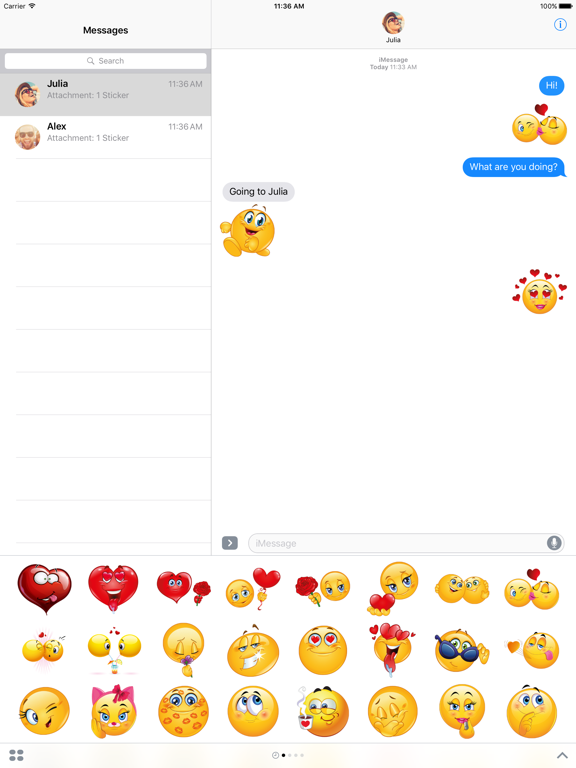 Screenshot #4 pour Emoji sur l’amour pour iMessage