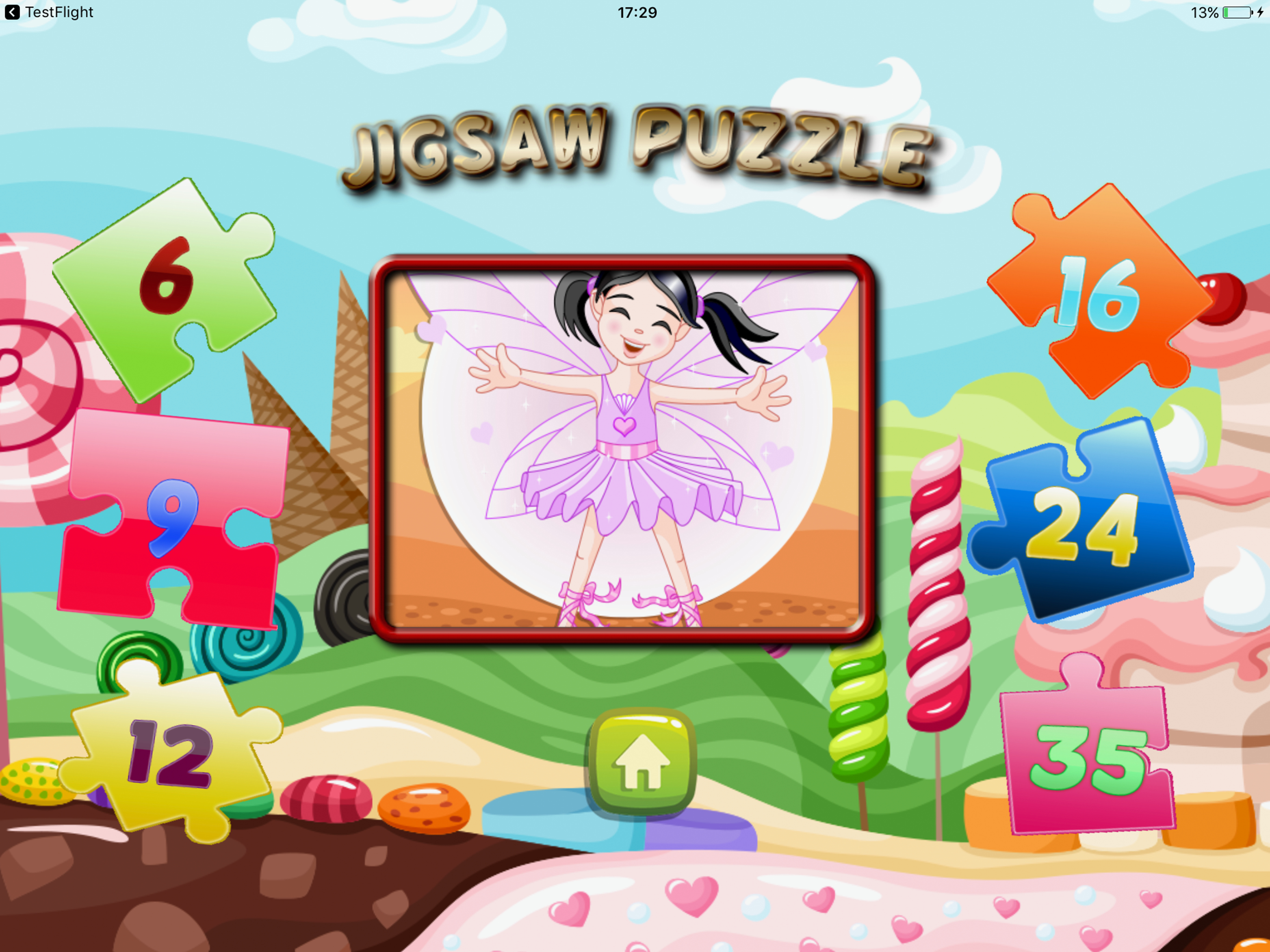 Fairy Jigsaw Puzzle for kids match up surprises
