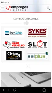 Empregos Online screenshot #1 for iPhone