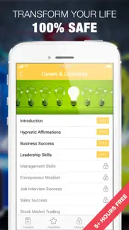 hypnosis for career & money iphone screenshot 3