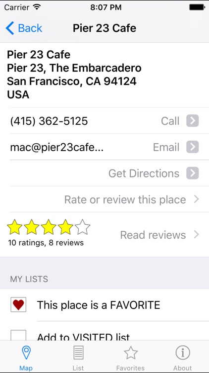 Locator for Diners, Drive-ins and Dives by MapMuse