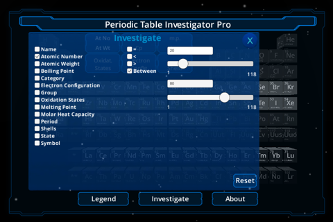 Periodic Table Investigator Pro screenshot 4
