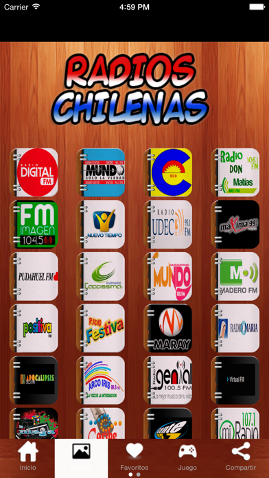 Screenshot #2 pour Radios de Chile Gratis Online Gratis Radio Chilena