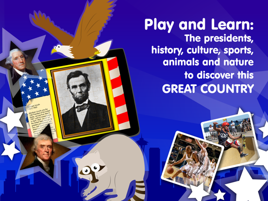 USA for Kids - Games & Fun with the U.S. Geography iPad screenshot