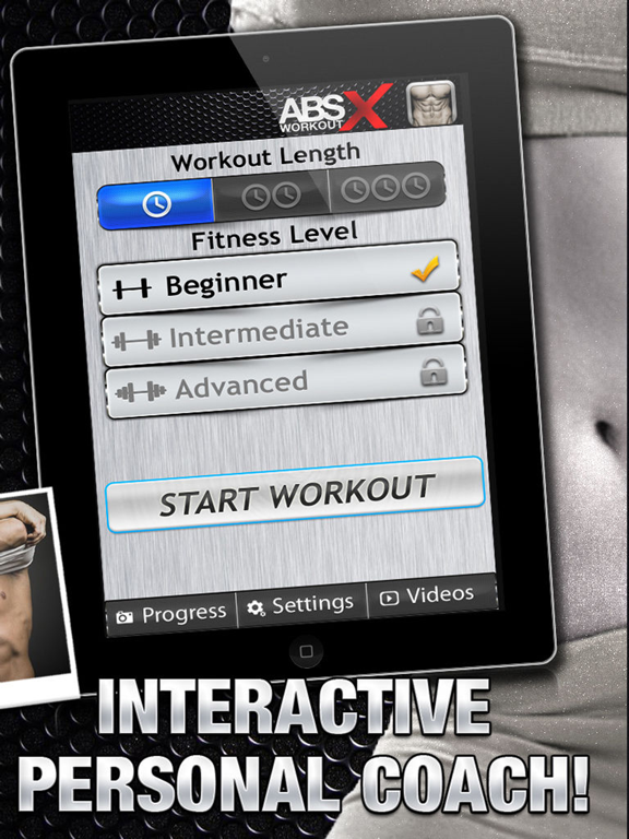Ab Workout X FREE+ Six-Pack Core Abdomen Exercises iPad screenshot