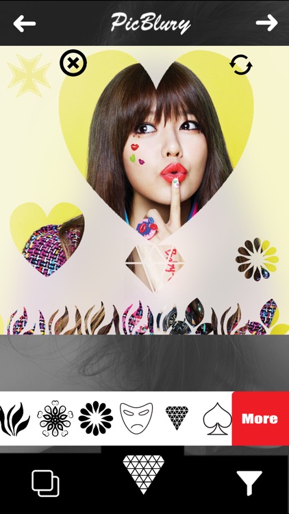 Picblury - Blur Shape Photo Effect