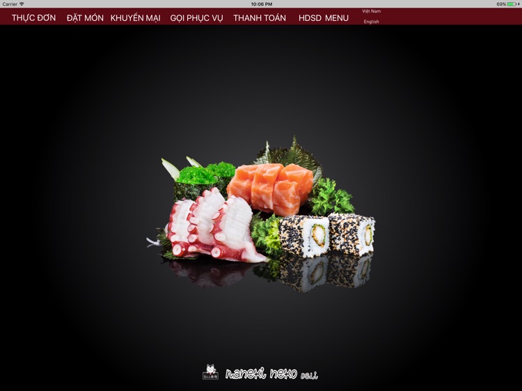 SHABU SUSHI Menu