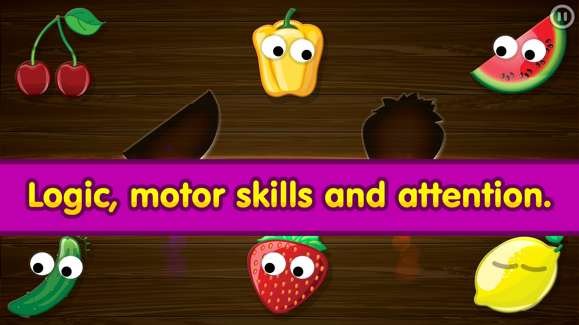 Smart Baby Shapes FOOD: Fun Jigsaw Puzzles and Learning Games for toddlers & little kids screenshot 2