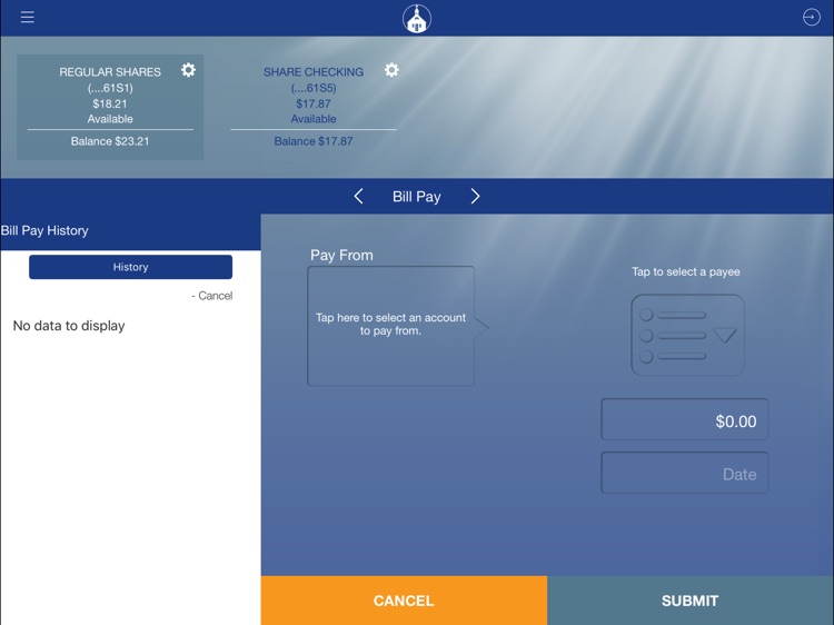 Parishioners Federal Credit Union for iPad screenshot-3
