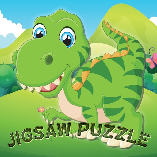 jigsaw dinosaurs puzzle bedtime stories for kids app icon
