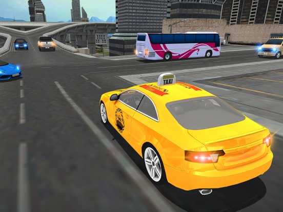Modern City Cab Simulator 2016 iPad screenshot