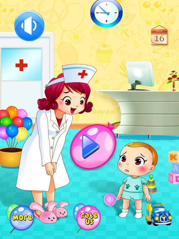 Baby Doctor Dentist Salon Games for Kids Free iPad screenshot