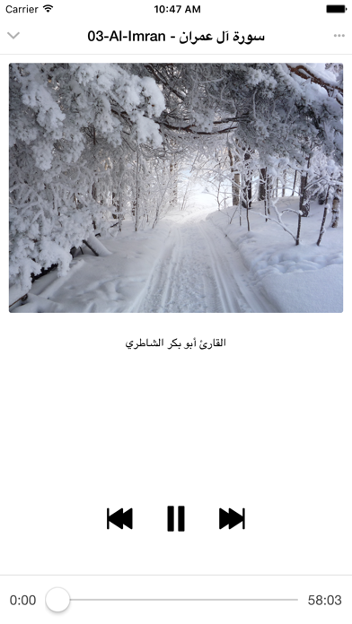 Abou Baker Chateri - Quran mp3 - أبو بكر الشاطري screenshot