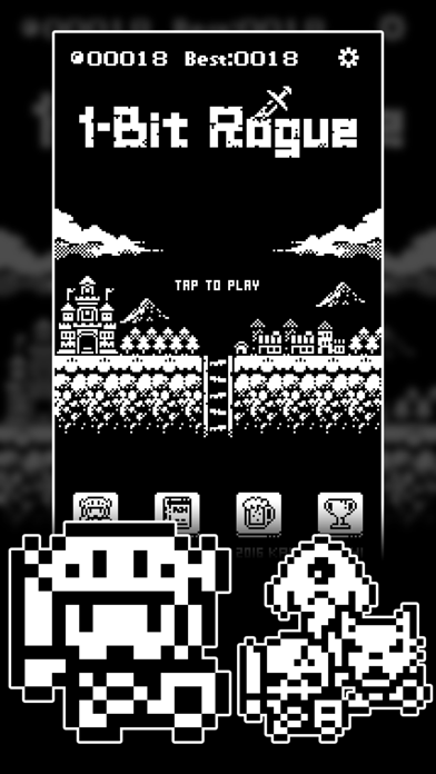 1-Bit Rogue: A dungeon crawler RPG! Screenshot 1