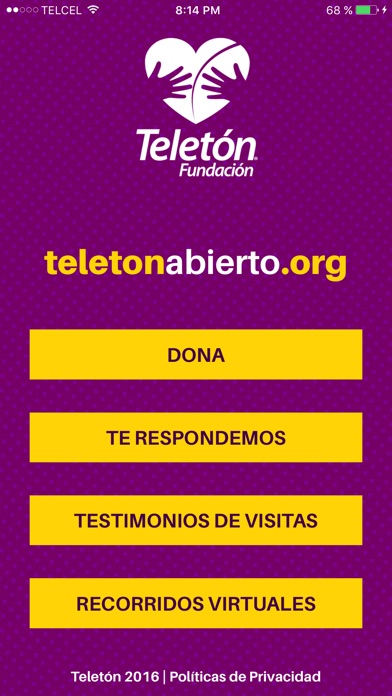 Screenshot of Teletón 2016