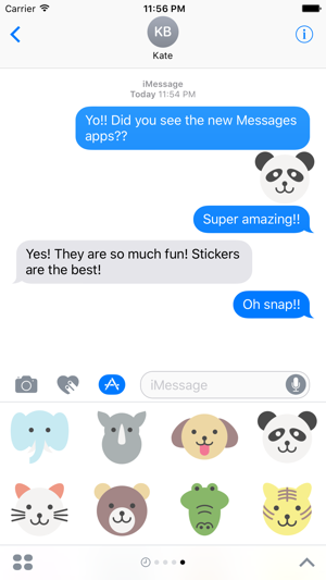 Flat Animals Sticker Pack