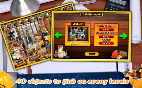 Blue Prints Hidden Object Game screenshot 3