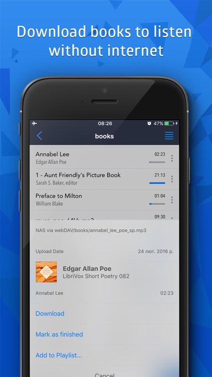 Cloudbeats: audiobooks player for Dropbox screenshot-3