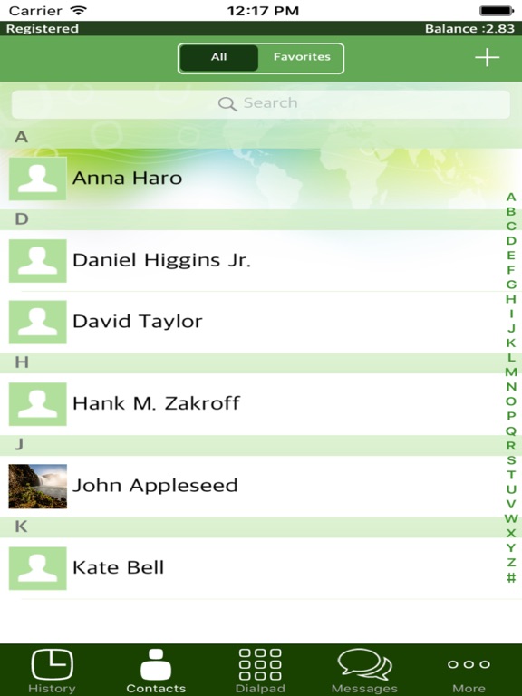 App screenshot