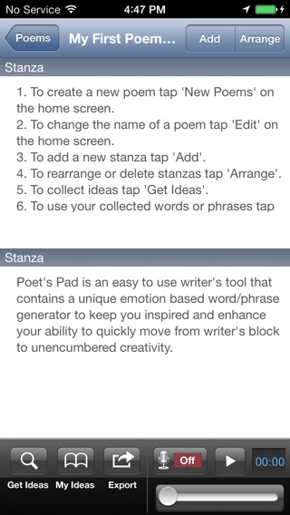 Poet's Pad™ for iPhoneのおすすめ画像2