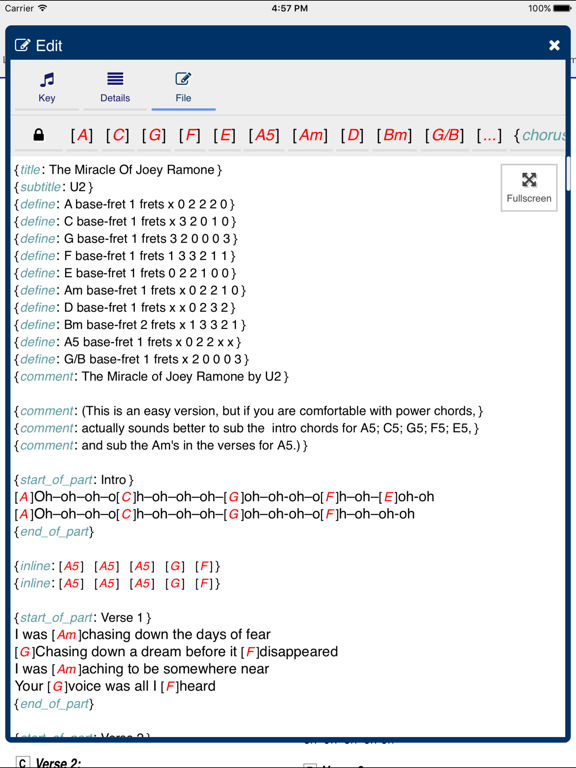 Screenshot #6 pour GuitarTapp ChordPro