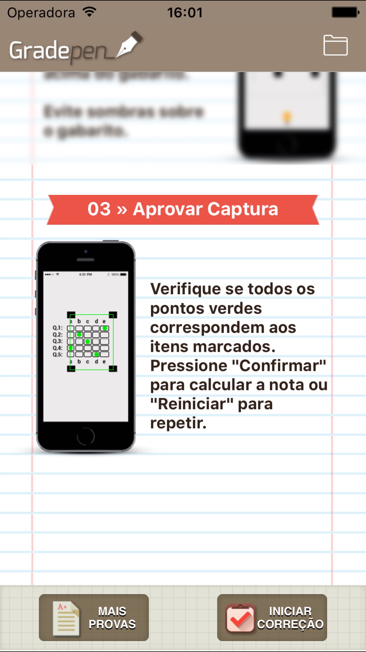 Screenshot do app Gradepen