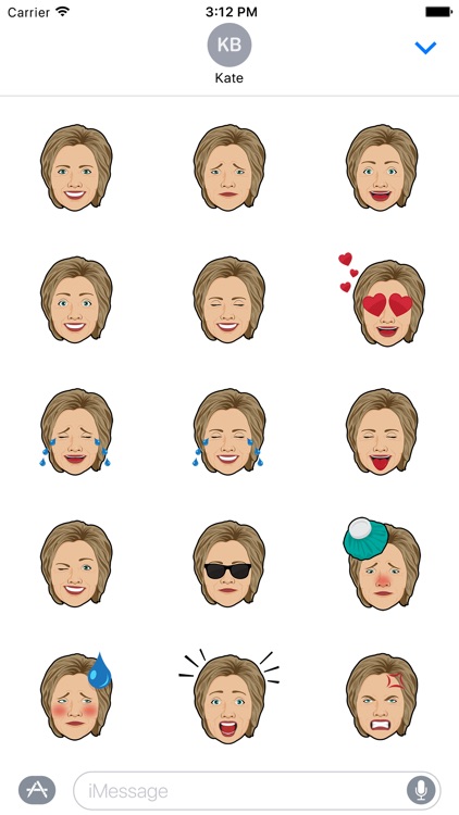 Hillary vs Trump - Stickers for iMessage