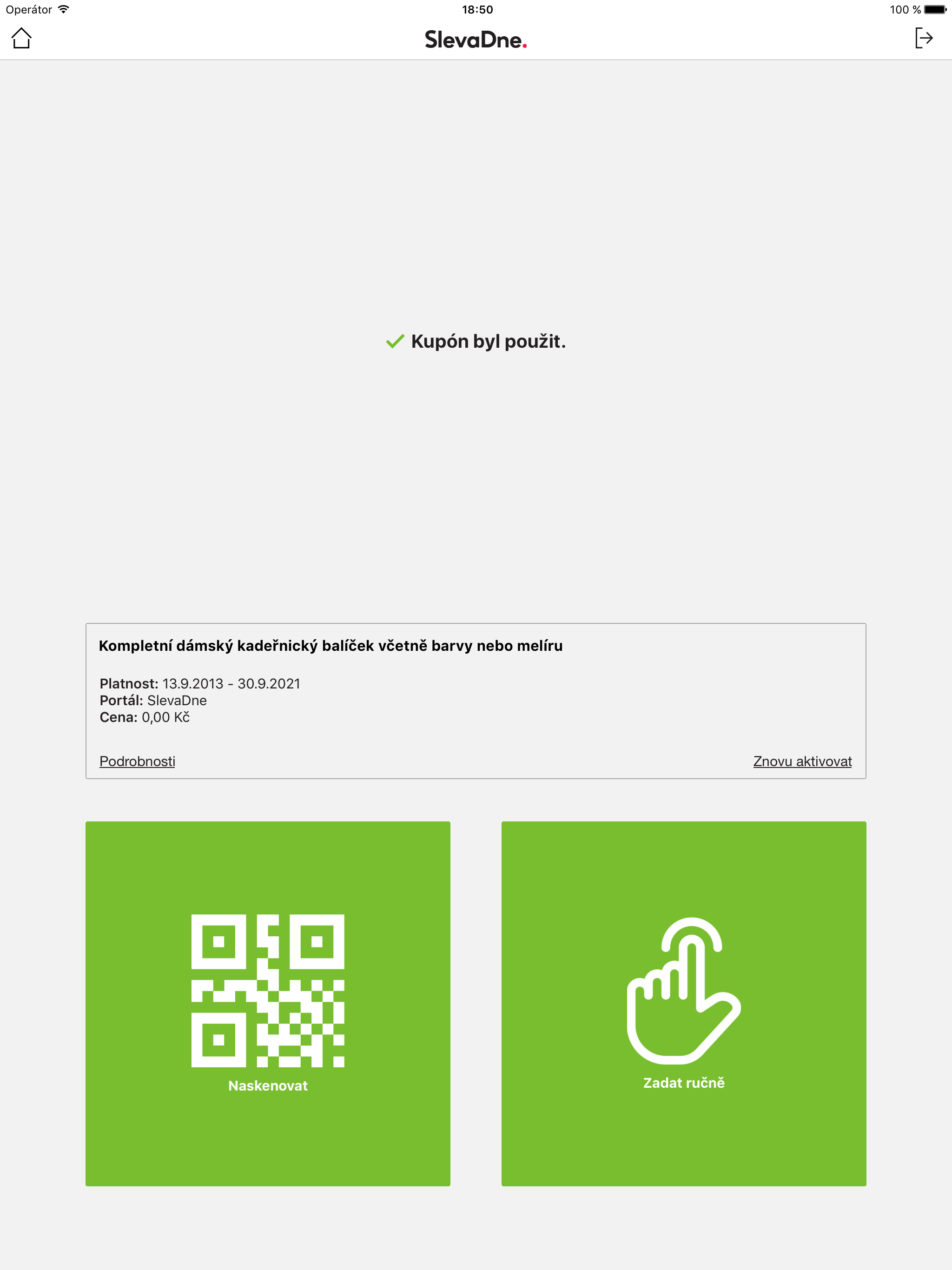 SlevaDne QR skener