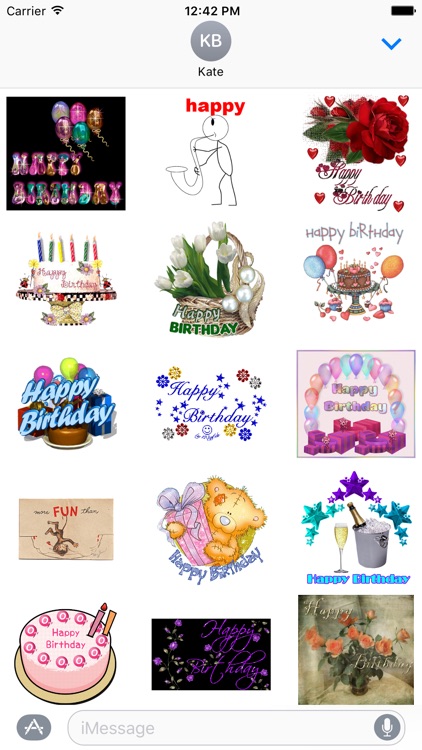 Birthday Animated Stickers for iMessage