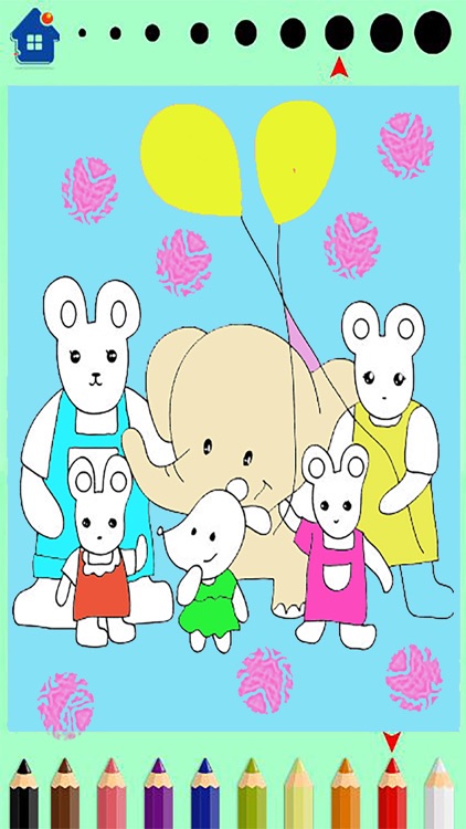 Family farm Animals Coloring Book