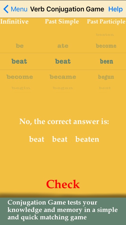 iRRegular Verbs English US screenshot-3