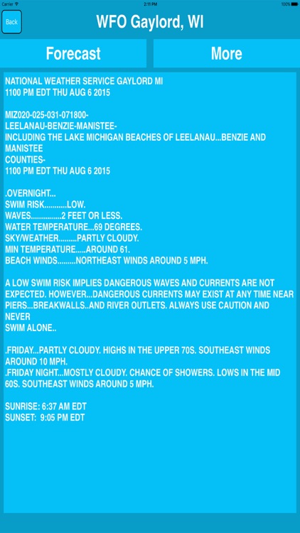 Great Lakes Nearshore (USA) Weather forecast screenshot-3