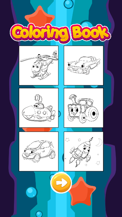 Vehicles Coloring Pages - Fun Painting Good Kids iPhone screenshot