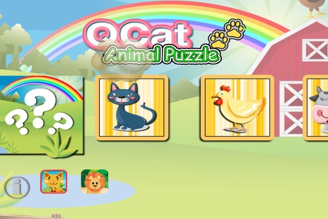 QCat Animal Zoo Puzzle - náhled